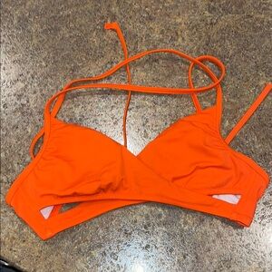 Vibrant Orange Women's Swim Top